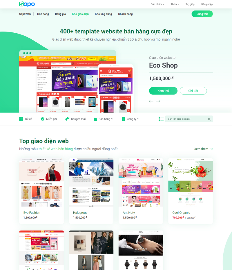 Thiết kế website bán hàng: 10 lợi ích nổi bật khi sử dụng Sapo Web